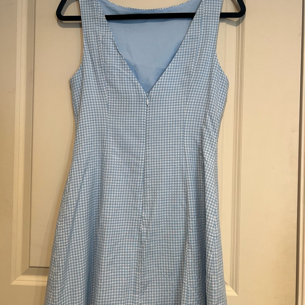 Hello Molly Light Blue Gingham Mini Dress - Picture 8 of 8